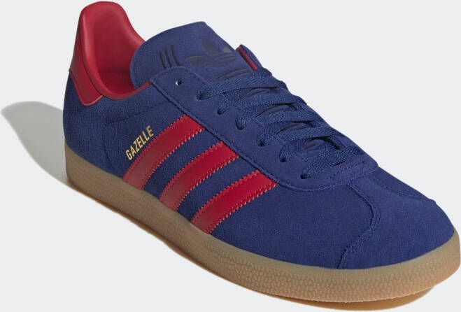 Adidas Gazelle Schoenen Blauw Maat: 42 2 3 Leer Foot Locker