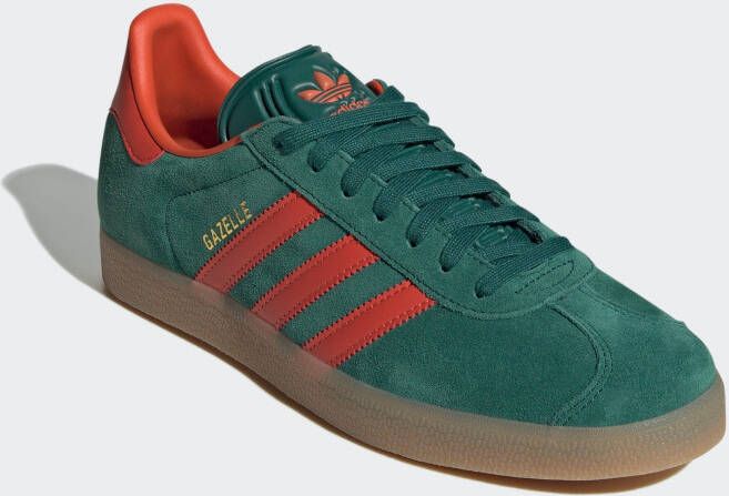 Adidas Originals Gazelle Collegiate Green Preloved Red Gum- Dames Collegiate Green Preloved Red Gum - Foto 5
