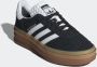 Adidas Originals Gazelle Bold Core Black Cloud White Cloud White- Core Black Cloud White Cloud White - Thumbnail 3