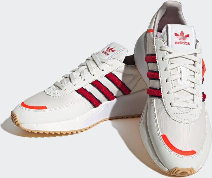 Adidas ORIGINALS Retropy F2 Sneakers Core White Better Scarlet Solar Red Heren - Foto 2
