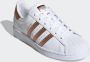 Adidas Originals Witte Leren Sneakers met Contrast Inzetstukken White Dames - Thumbnail 3