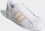 Adidas Originals Superstar sneakers wit lichtoranje roze - Thumbnail 3