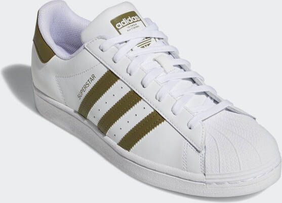 Adidas Originals Superstar sneakers wit olijfgroen - Foto 3
