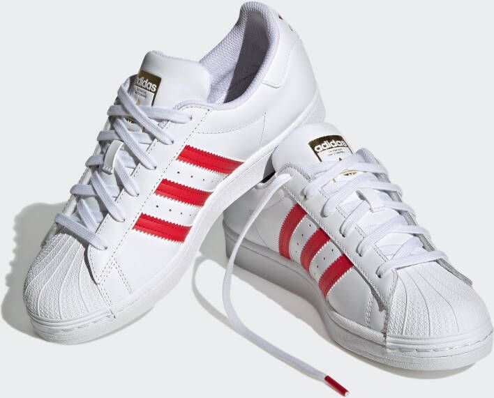 Adidas ORIGINALS Superstar Sneakers Ftwr White Better Scarlet Gold Metalic Dames - Foto 2