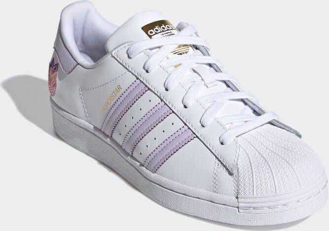 Adidas Originals Superstar Schoenen Cloud White / Purple Tint / Matte Gold  Dames - Schoenen.nl