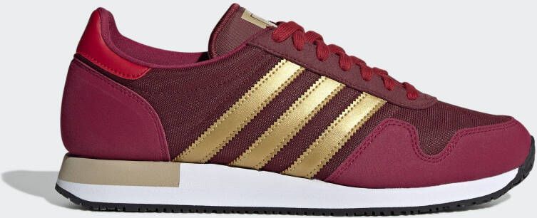 Adidas Originals USA 84 Schoenen Shadow Red Matte Gold Crystal White Heren