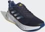 Adidas Performance Questar hardloopschoenen donkerblauw grijs wit - Thumbnail 3