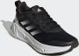 Adidas questar hardloopschoenen zwart zilver dames - Thumbnail 2