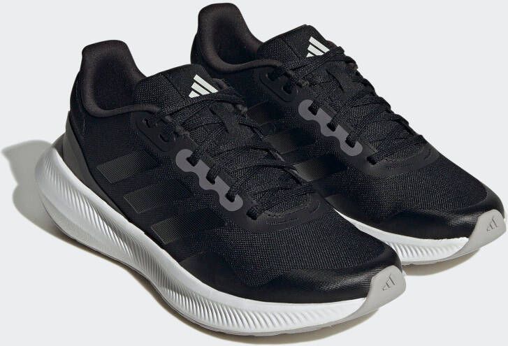Adidas Performance Runfalcon 3.0 hardloopschoenen zwart antraciet wit - Foto 2