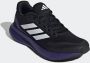 Adidas Performance RunFalcon 5 hardloopschoenen zwart paars - Thumbnail 2