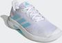 Adidas Court Jam Control Indoor Dames Sportschoenen Tennis White Blue - Thumbnail 2
