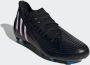 Adidas Predator Edge.3 Firm Ground Voetbalschoenen Core Black Cloud White Vivid Red Dames - Thumbnail 9