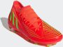 Adidas Predator Edge.3 Firm Ground Voetbalschoenen Solar Red Team Solar Green Core Black - Thumbnail 2