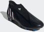 Adidas Predator Edge.3 Veterloze Firm Ground Voetbalschoenen Core Black Cloud White Vivid Red Dames - Thumbnail 3
