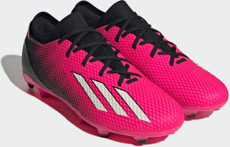 Adidas Perfor ce X Speedportal.3 Veterloze Firm Ground Voetbalschoenen Unisex Roze - Foto 4