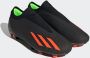 Adidas Perfor ce X Speedportal.3 Veterloze Firm Ground Voetbalschoenen Unisex Zwart - Thumbnail 2