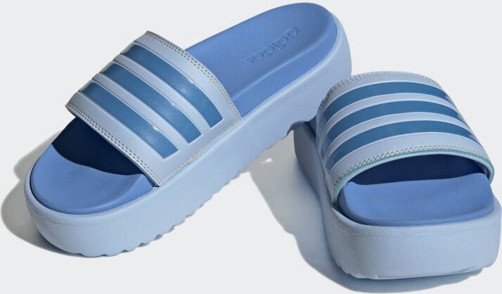 Adidas Sportswear adilette Platform Badslippers Unisex Blauw - Foto 2