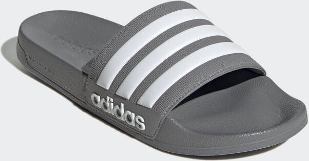 Adidas Adilette Slides Grey Three Cloud White Grey Three- Grey Three Cloud White Grey Three