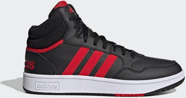 Adidas Hoops 3.0 Mid heren sneakers zwart rood 1 3 Uitneembare zool - Foto 4