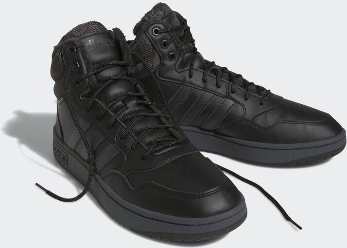 Adidas Sportswear Hoops 3.0 Mid Lifestyle Basketball Classic Fur Lining Winterized Shoes Unisex Zwart - Foto 3