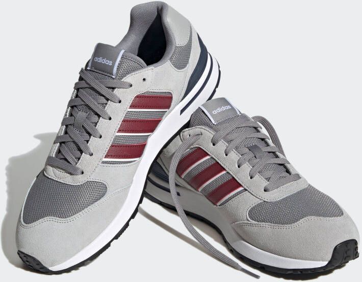 Adidas Sportswear Run 80s sneakers grijs rood donkerblauw - Foto 3