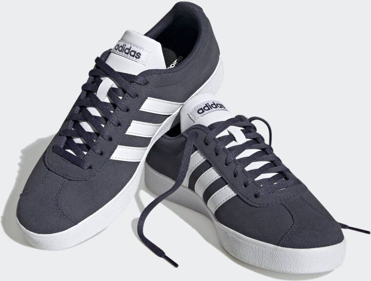 Adidas Sportswear VL Court 2.0 Lifestyle Skateboarding Suède Schoenen Dames Blauw - Foto 3