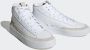 Adidas Sportswear Znsored Hi Prem Leather Sneakers Wit 1 3 - Thumbnail 2