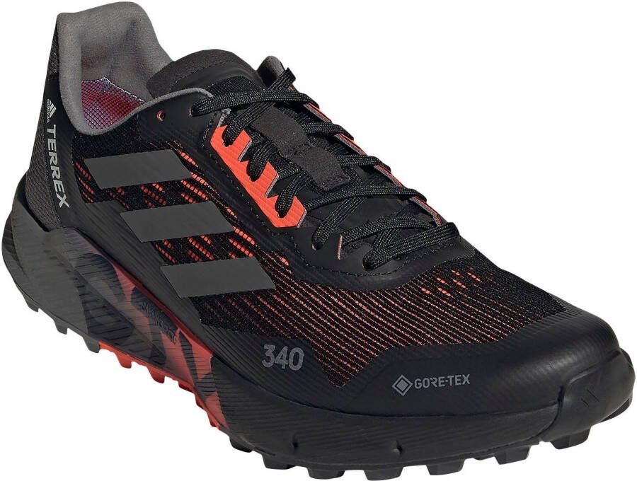 Adidas Terrex Agravic Flow 2.0 GORE TEX Trail Running Schoenen Core Black Grey Four Cloud White Heren