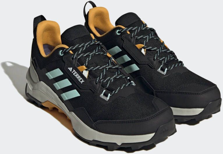 Adidas Terrex AX4 GTX Wandelschoenen Heren Core Black Semi Flash Aqua Preloved Yellow - Foto 2