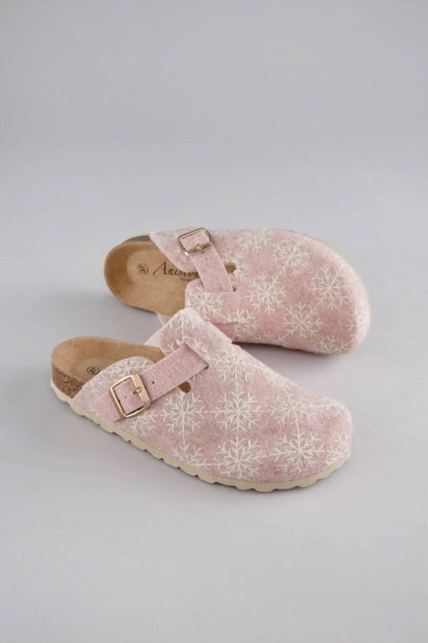 Aniston SHOES Clogs Klompen pantoffels huis-slippers verstelbare gesp NIEUWE COLLECTIE