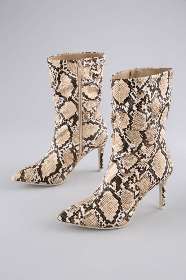 Aniston SHOES Laarsjes met plooien aan de slouchy schacht nieuwe collectie