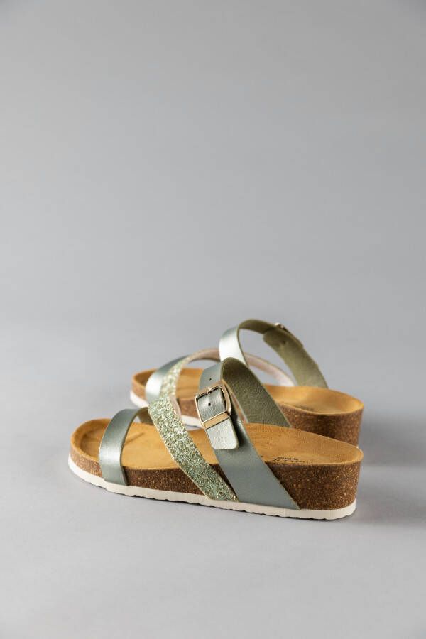 Aniston SHOES Sleehakmuiltjes zomerschoen strandschoen huisschoen glitter nieuwe collectie