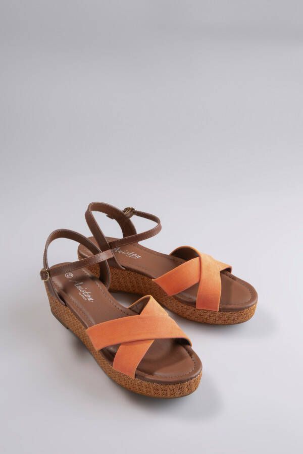 Aniston SHOES Sleehaksandaaltjes zomerschoen riemchensandaal sleehak nieuwe collectie