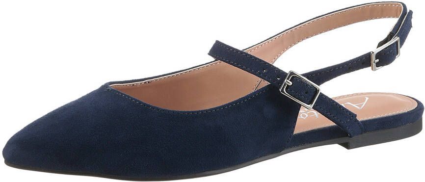 Aniston SHOES Slingback pumps Flat zomerschoen riemsandaal nieuwe COLLECTIE smalle vorm