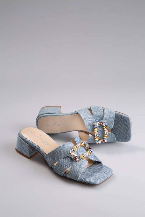 Aniston SHOES Slippers zomerschoen feestdag schoen blokhak nieuwe kollectie