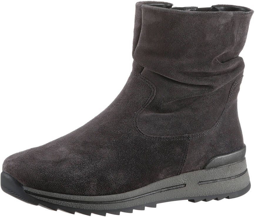 Ara Boots zonder sluiting OSAKA enkellaars wedge hak casual laarzen in comfort breedte h = zeer breed