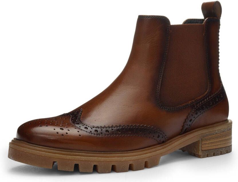 Ara Chelsea-boots Tulsa enkellaars instaplaarzen met lyra-perforatie g-breedte (breed)