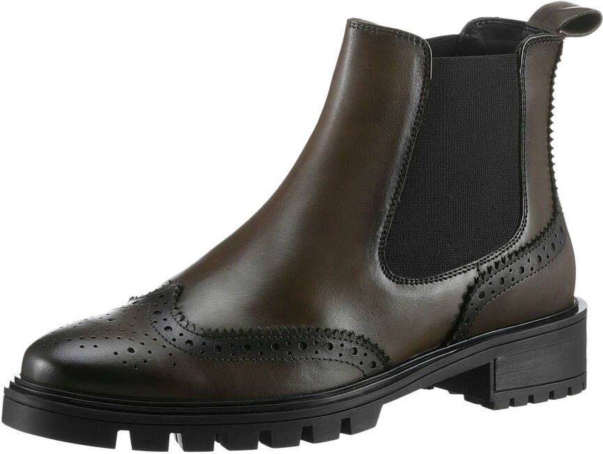 Ara Chelsea-boots Tulsa enkellaars instaplaarzen met lyra-perforatie g-breedte (breed)