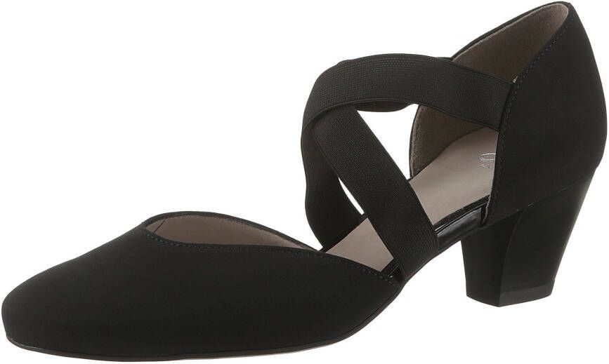 Ara Gesppumps Toulouse avondschoen feestelijke schoen trechterhak met elastische bandjes - Foto 4