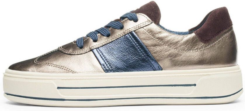 Ara Plateausneakers CANBERRA Plateau sneaker veterschoen in metallic look H-wijdte