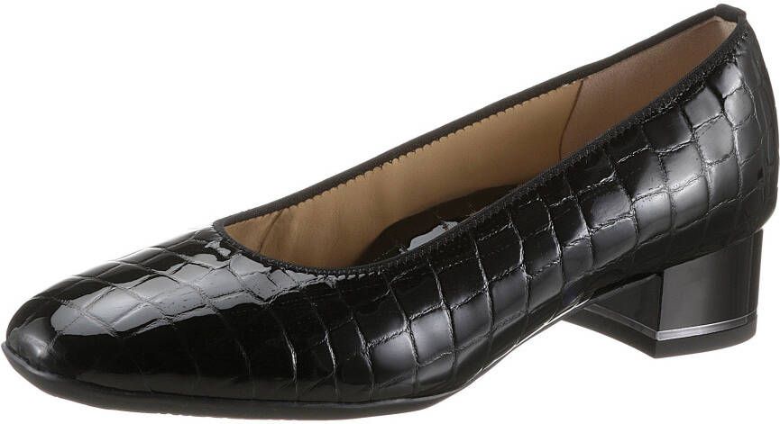 Ara Pumps Graz avondschoen feestelijke schoen blokhak met reptielprint - Foto 2