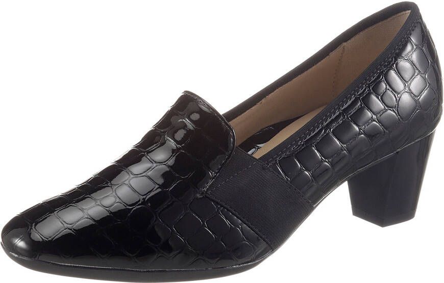 Ara Pumps Verona avondschoen trechterhak feestelijke schoen met reptielprint
