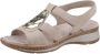 Ara 1229011~~~~~~~~~~~~~~~~~~~~~~~ Sandalen met hakDames Sandalen Wit beige - Thumbnail 4