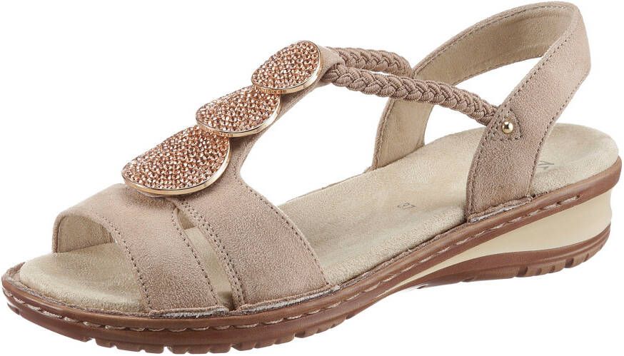 Ara Sandalen Hawaï met sieradenapplicatie