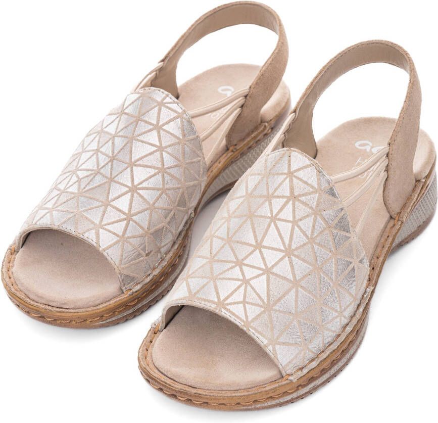 Ara Sandalen Hawaï zomerschoen sandaal sleehak met stretch-banden g-breedte