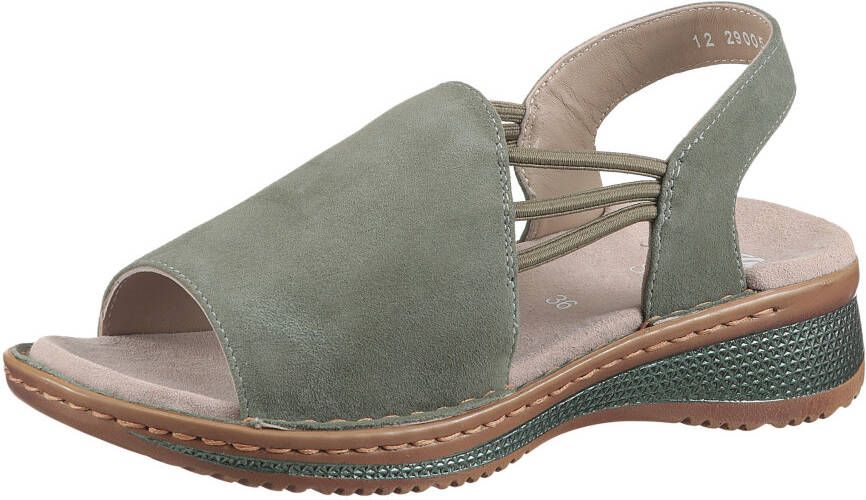 Ara Sandalen Hawaï zomerschoen sandaal sleehak met stretch-banden g-breedte