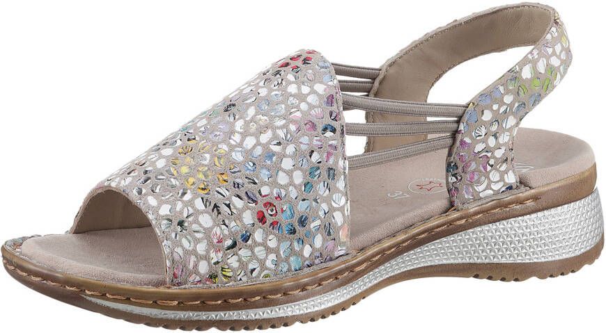 Ara Sandalen Hawaï zomerschoen sandaal sleehak met stretch-banden g-breedte