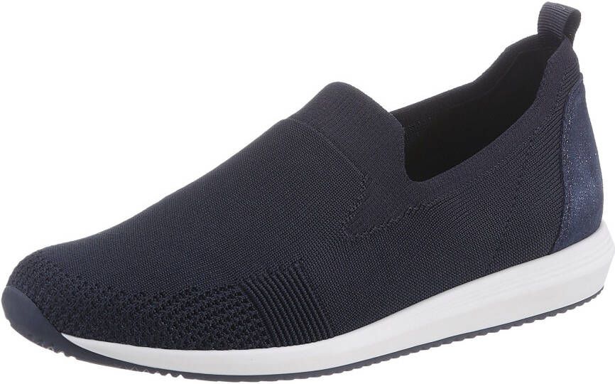 Ara Slip-on sneakers Lissabon Slipper halfschoen vrijetijdsschoen met comfortabele schacht G-breedte