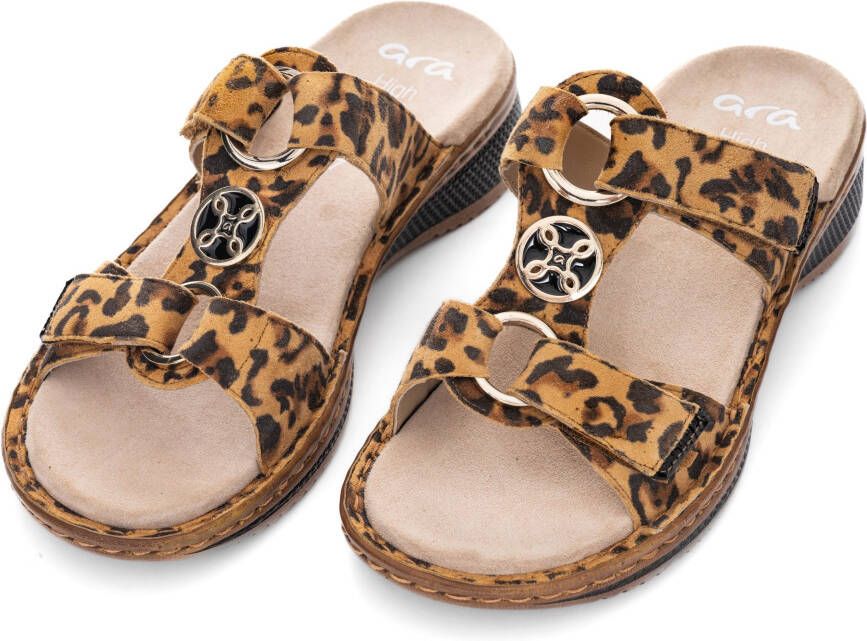 Ara Slippers Hawaï zomerschoen sandaal met klittenbandsluitingen
