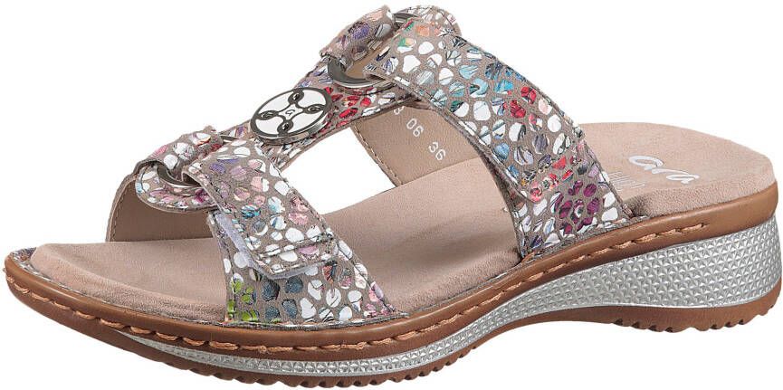 Ara Slippers Hawaï sleehak zomerschoen pantoffels met klittenband